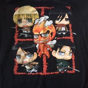 Attack On Titan Black Graphic Tee